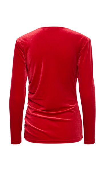 Cassandra blouse 1 - chili pepper