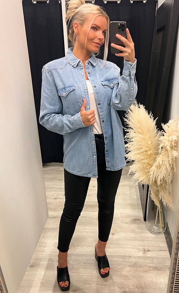 Osa shirt - light blue wash