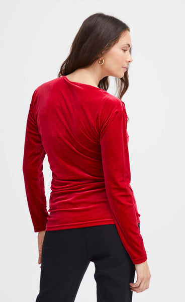 Cassandra blouse 1 - chili pepper