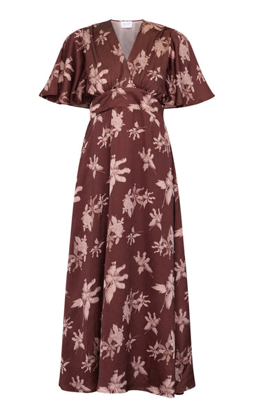 Gisela dress 43 - brown flower