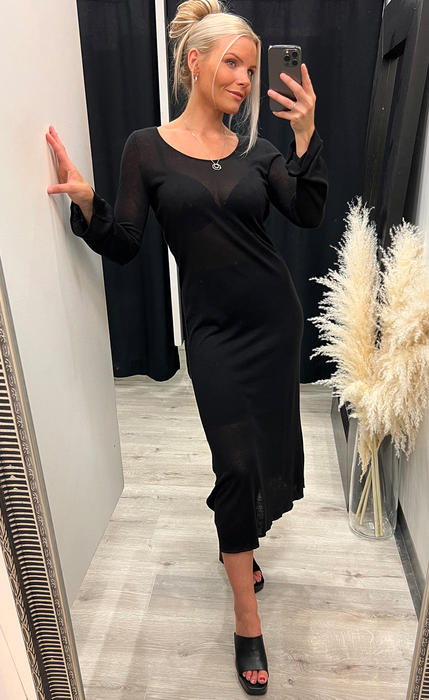 Kobra dress - black