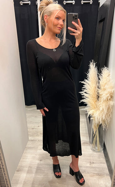 Kobra dress - black