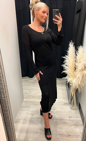 Kobra dress - black