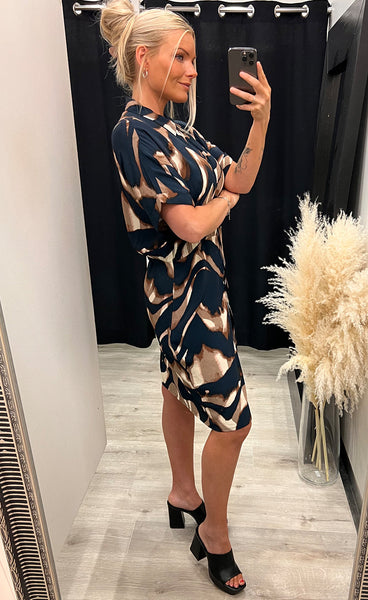 Wave dress 2 - navy mix