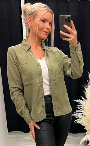 Brooklyn shirt - lichen green