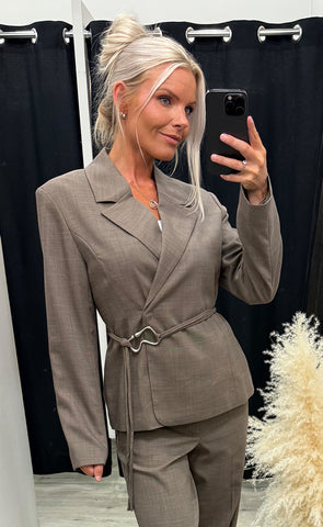 Ivia blazer - chicory coffee melange