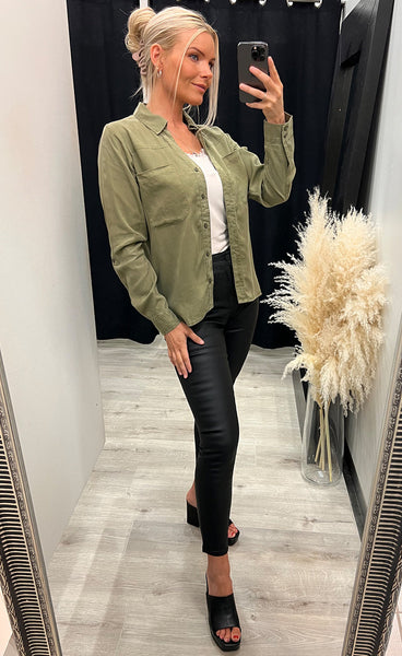 Brooklyn shirt - lichen green