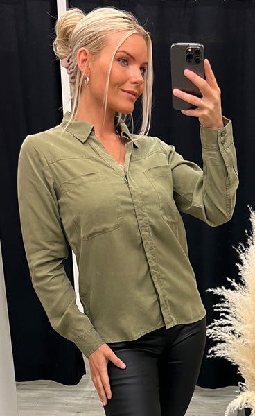 Brooklyn shirt - lichen green