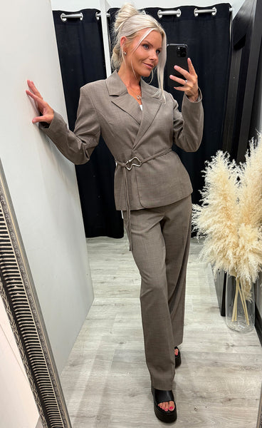 Ivia blazer - chicory coffee melange