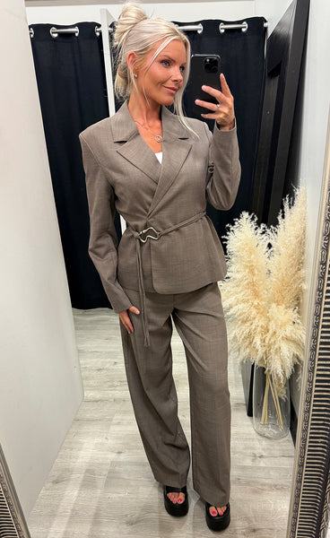 Ivia blazer - chicory coffee melange