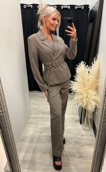 Ivia blazer - chicory coffee melange