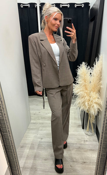 Ivia blazer - chicory coffee melange