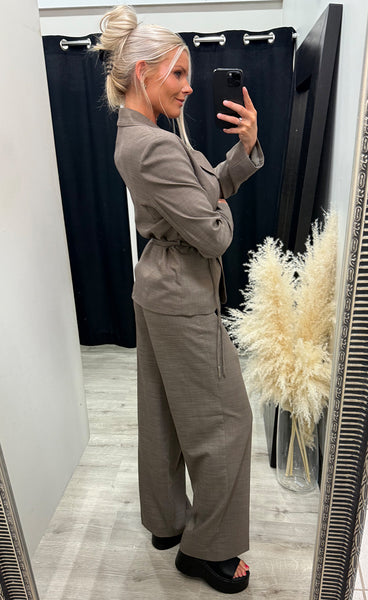 Ivia blazer - chicory coffee melange