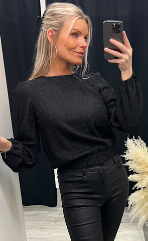 Heba blouse - black