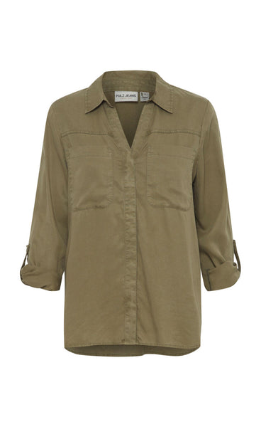Brooklyn shirt - lichen green