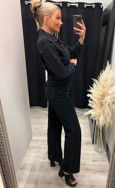 Robin samfestingur - black