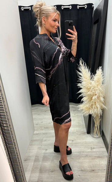 NÜ Cilje tunic dress - black mix