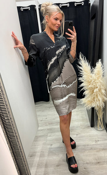 NÜ Cilje tunic dress - cigar mix