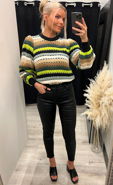 Mikala knit pullover - jungle green