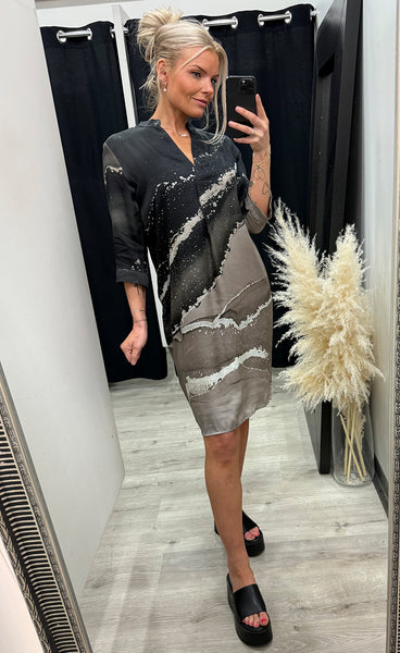 NÜ Cilje tunic dress - cigar mix