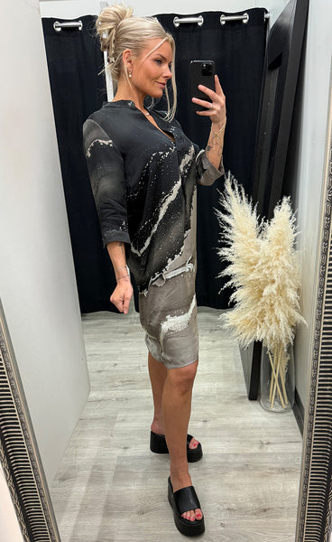 NÜ Cilje tunic dress - cigar mix