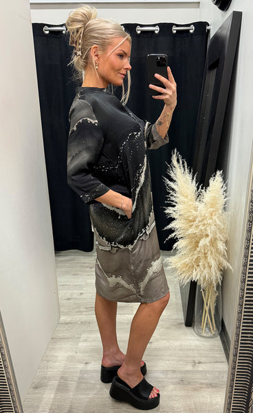 NÜ Cilje tunic dress - cigar mix