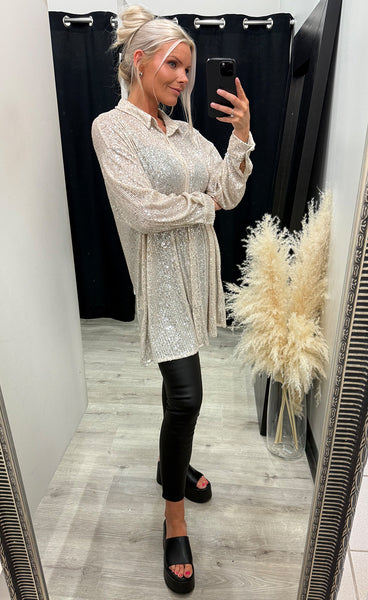 Lizanne shirt - silver