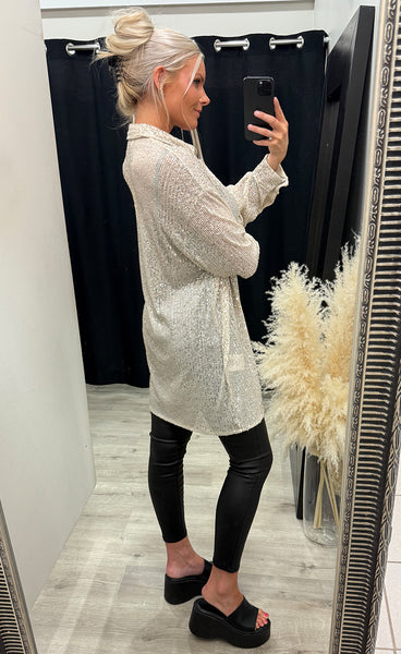 Lizanne shirt - silver