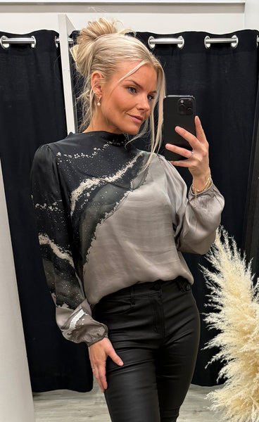 NÜ Fia blouse - cigar mix