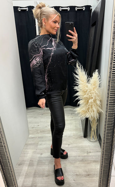NÜ Fia blouse - black mix