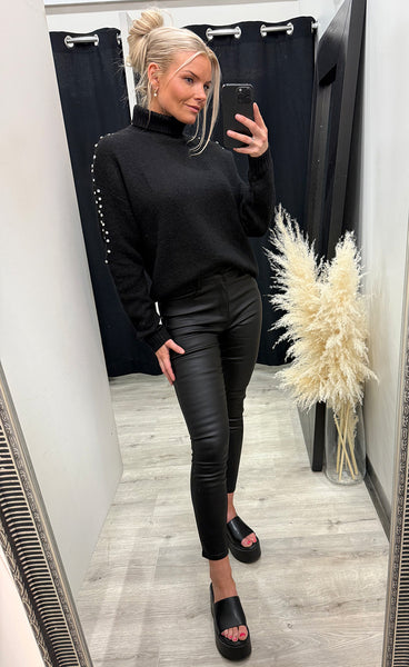 NÜ Fiora blouse knit - black