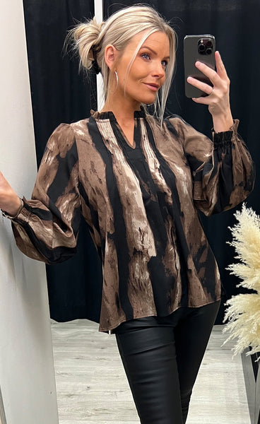 Korfu blouse - brown