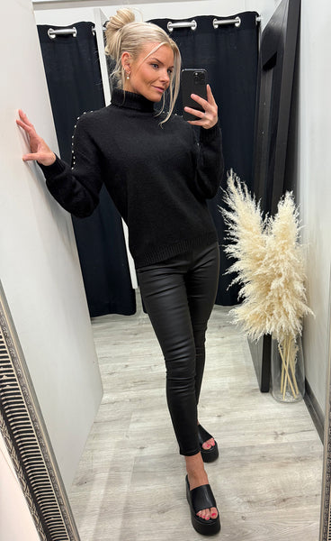 NÜ Fiora blouse knit - black