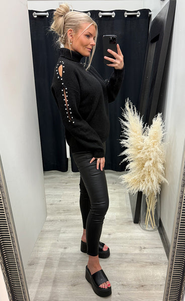 NÜ Fiora blouse knit - black