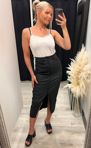 Pleðurpils 8338 - black