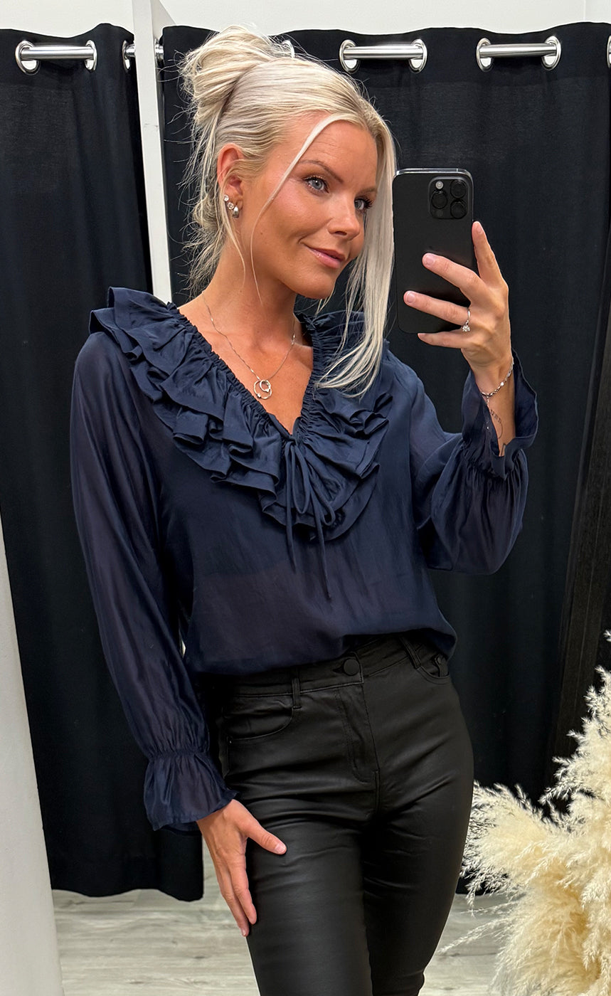 Jody blouse - navy blue
