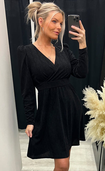 Nelly dress 2 - black glitter