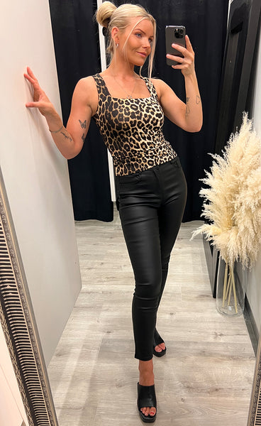 Emma top - leopard