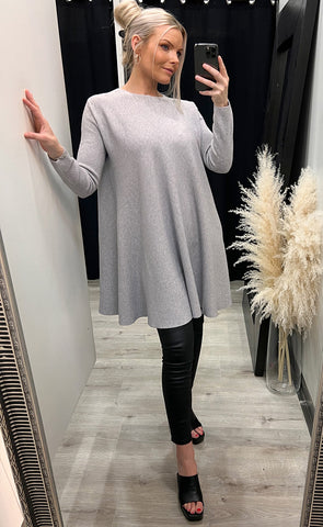 Alice knit dress - grey