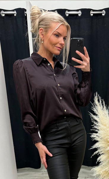 NÜMPH Nusitas shirt - chocolate plum