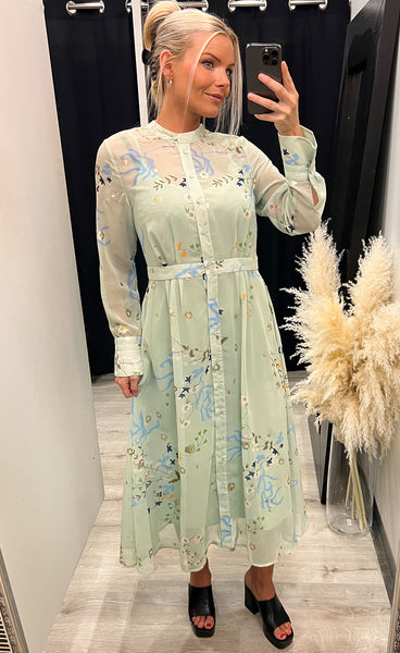 Nukyndall dress - sea foam