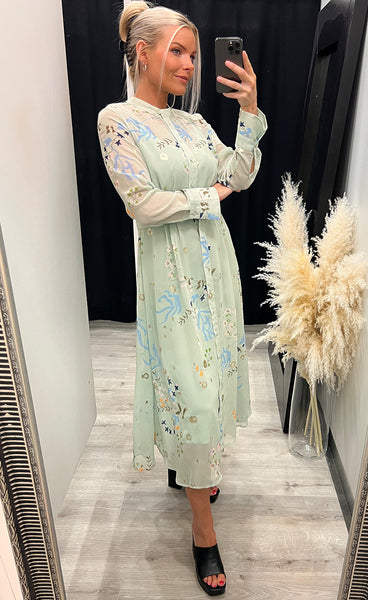 Nukyndall dress - sea foam