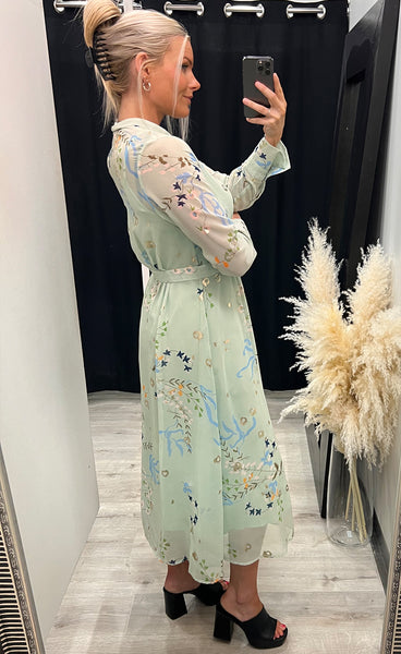 Nukyndall dress - sea foam