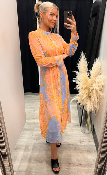 Nukyndall dress - peach nectar