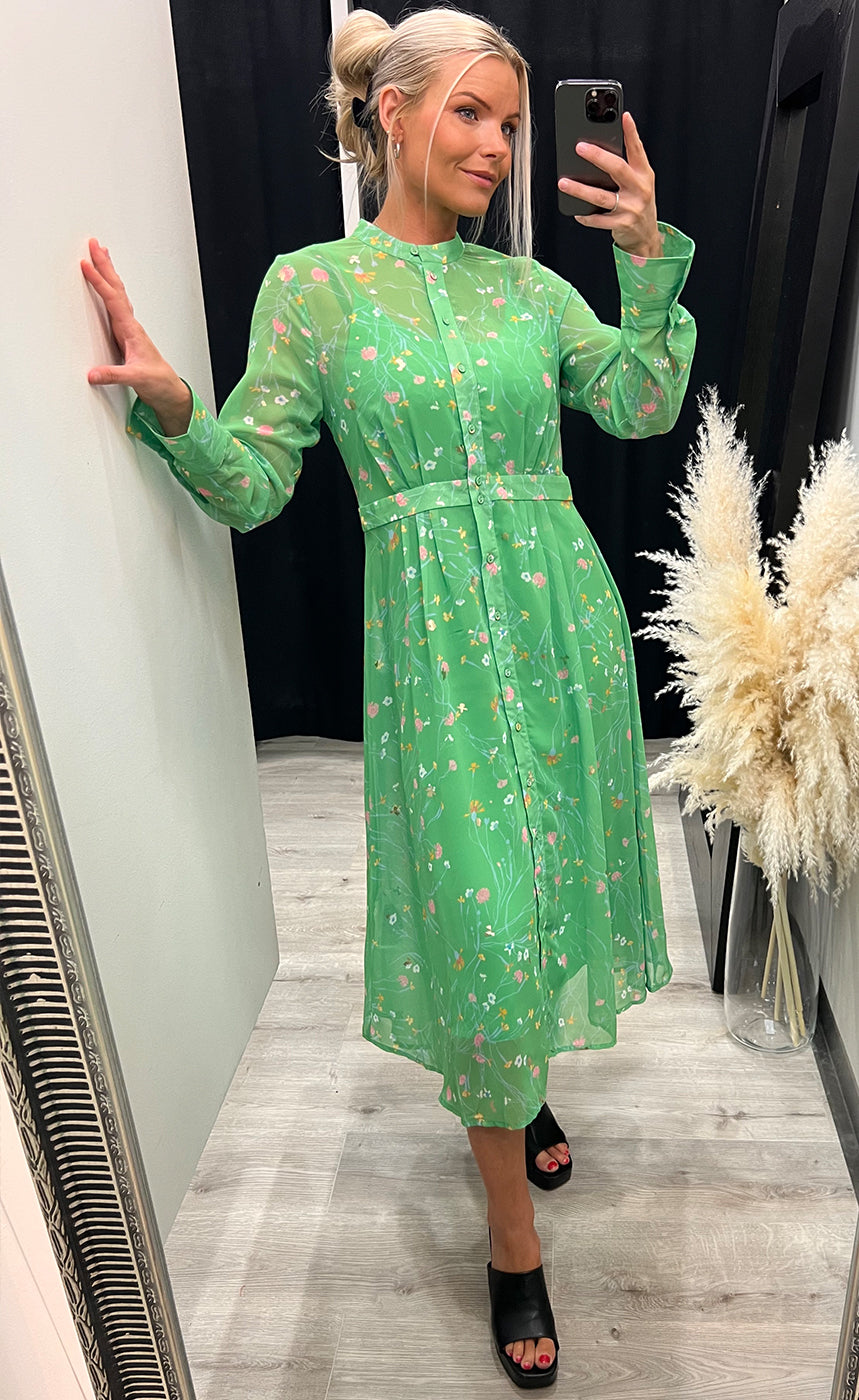 Nukyndall dress - poison green