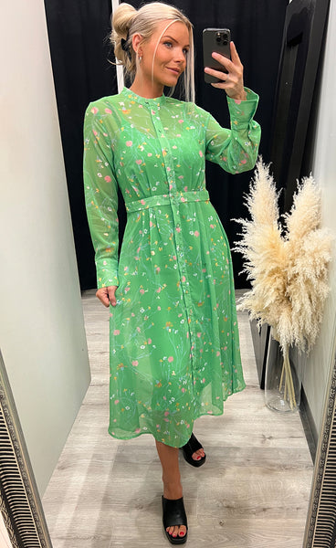 Nukyndall dress - poison green