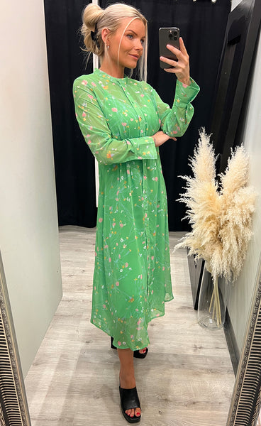Nukyndall dress - poison green