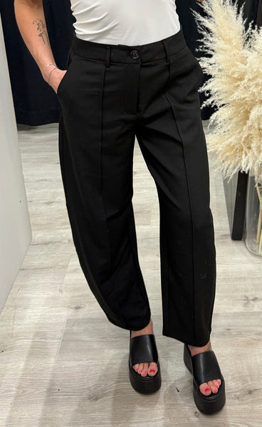 NÜMPH Nubelana barrel pants - black