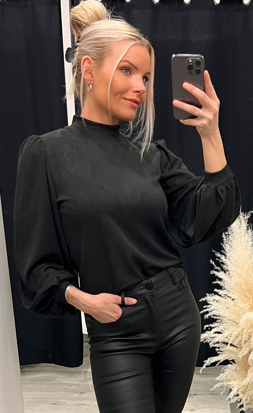 Meleaf blouse - black