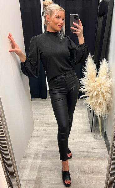 Meleaf blouse - black